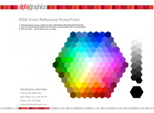 Microsoft Powerpoint Color Chooser Document by AlphaGraphics West Valley