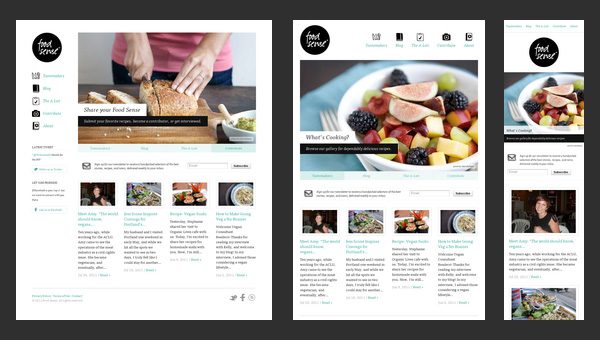 Examples of responsive web design.