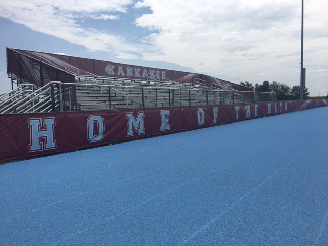 Kankakee Visitor's Bleachers after transformation